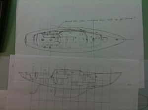 by hand, just like Olin Stephens did it