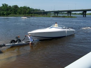 easing back on the trailer