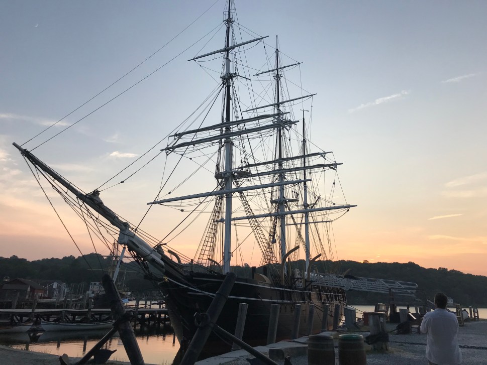 Taking in the CHARLES W MORGAN